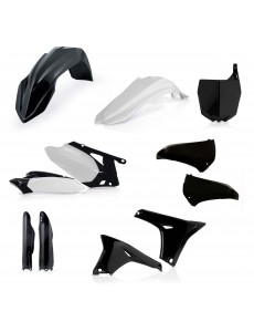 KIT PLÁSTICOS COMPLETO ACERBIS YAMAHA YZ-F 450 2010 - 2013 PRETO E BRANCO